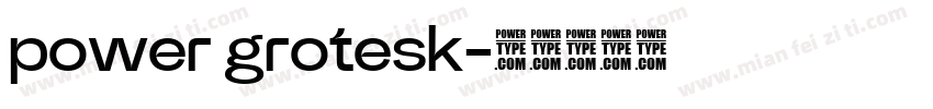 power grotesk字体转换